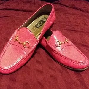 Hot Pink Gucci Loafers